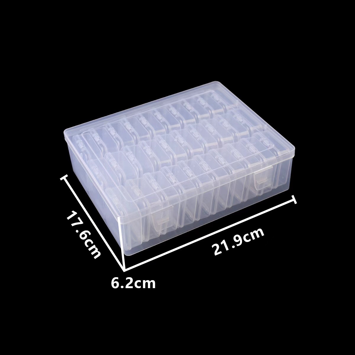 Multi-Compartment Storage Box for Beads, High-Transparency Pp Material, Bead Chain Materials, DIY Jewelry Accessory Box with Lid, Packaging Box