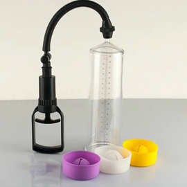 蓝色包装大号男用前列腺按摩锻炼器大号拉杆负压拉伸锻