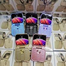 跨境外贸i17 mini 双卡2G非智能手机翻盖机按键老人手机