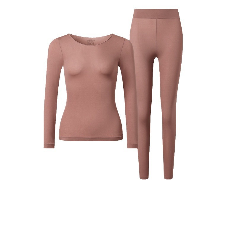 Hochelastische, figurformende Herbsthose mit nahtlosem, unsichtbarem Boden, dünner Hautsohle und warmer Unterwäsche für_voghion.com