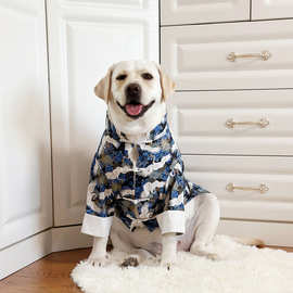 狗狗衣服大型犬中国风唐装衣服拉布拉多金毛龙袍薄款龙袍衣服棉服