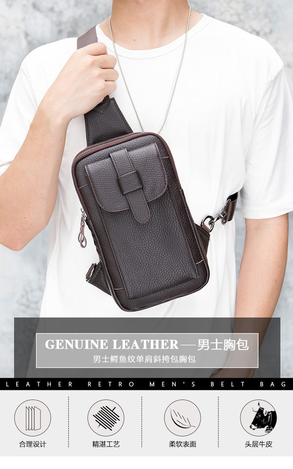 Túi đeo chéo nam đeo ngực da bò lớp đầu 17×5×30,5 cm — 20202 màu đen, 698 màu đen, Cà phê 698, 9011 màu đen chi tiết 86
