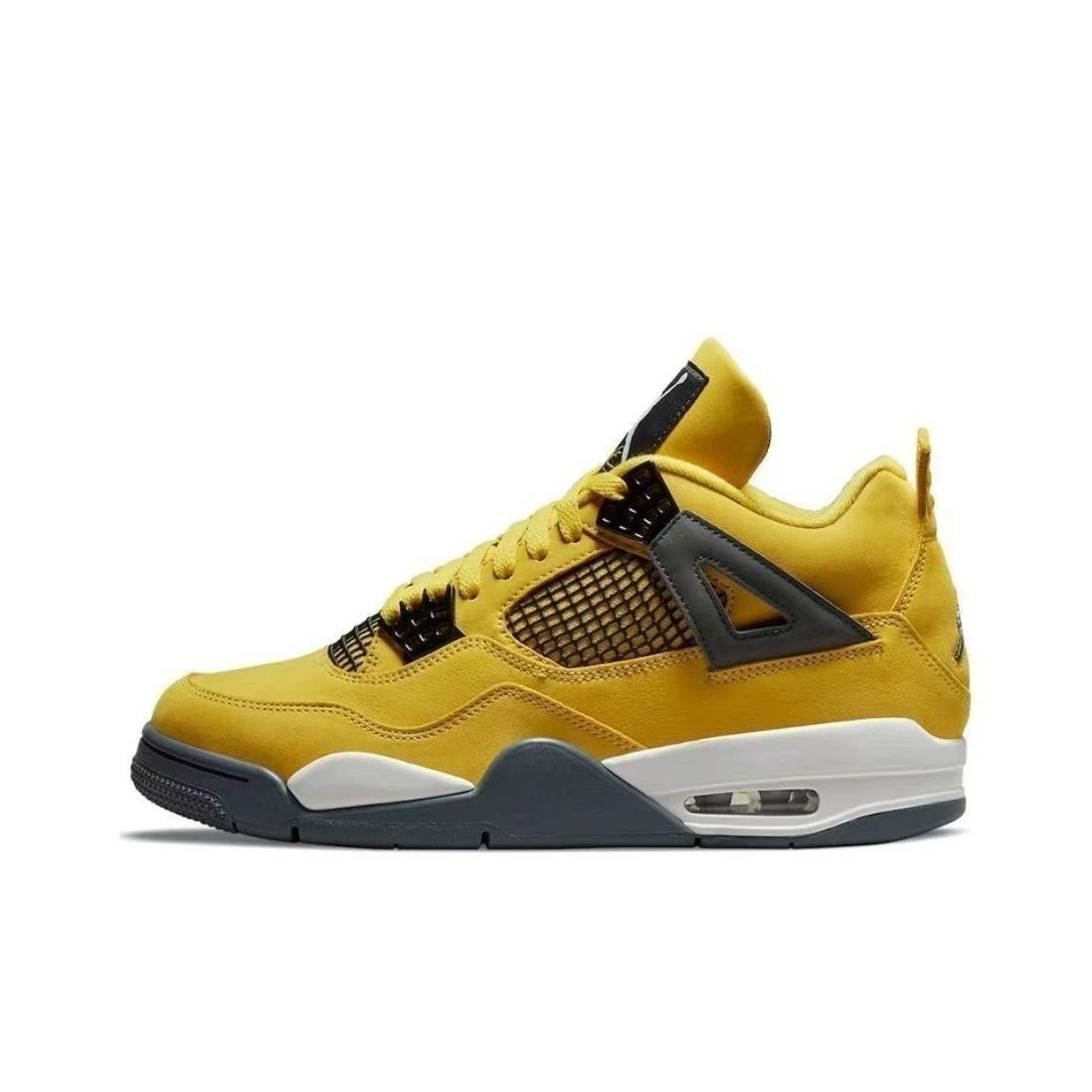 Баскетбольные кроссовки Putian AJ4 big Paris black cat electric mother yellow white cement white sail red white cat Oreocho 4 для мужчин и женщин