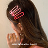 Hairgrip, bangs, hairpins, crab pin, hair accessory, 3 pieces, 2022, internet celebrity