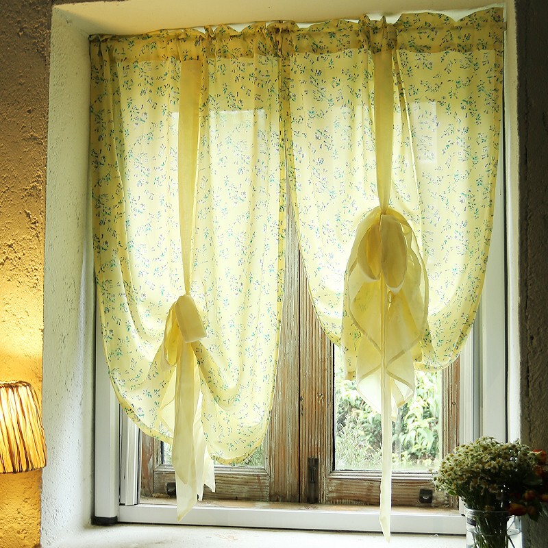 American flower shadow floral pull curtain curtain curtain kitchen curtain kitchen curtain living room bedroom light lace