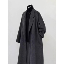 秋冬新款双面羊毛大衣女长款羊绒韩版宽松毛呢外套气质显瘦女