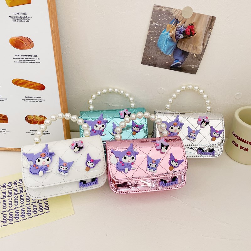 Bolso infantil 2024 nuevo estilo coreano de cadena de dibujos animados bolso de hombro estilo Xiaoxiang Ling mochila para hombres y mujeres bolsos pequeños