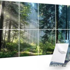 聚酯纤维吸音板喷绘画墙壁装饰印刷隔音装饰艺术家用壁画