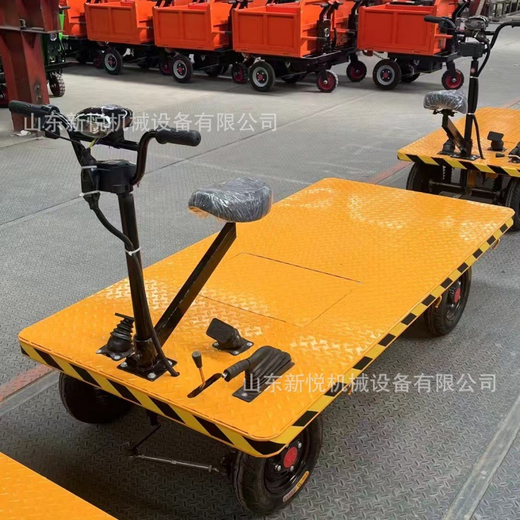 平板车 井下矿用电动工程三轮车 拉货搬运拉沙灰农用翻斗平板车
