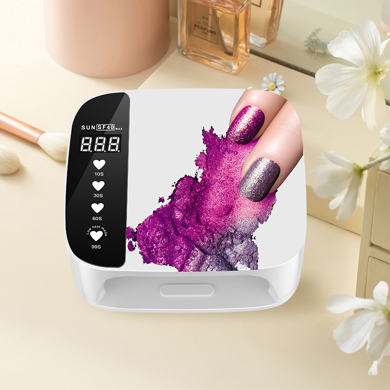 Lámpara de manicuras personalizada impresión de patrón de manicuras luz de terapia UV + LED doble fuente de luz manicuras de alta potencia