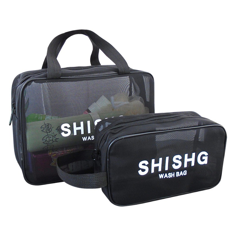 Shisheng bolsa de baño de malla de las mujeres bolsa de baño portátil de baño de los hombres bolsa de lavado Portátil Bolsa de almacenamiento de maquillaje