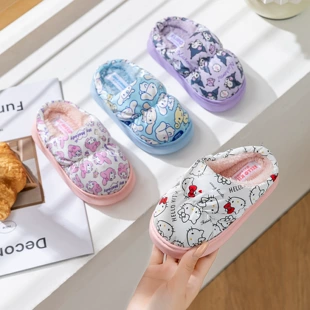 Детские утеплённые тапочки Sanrio непромокаемые семейные на толстой подошве