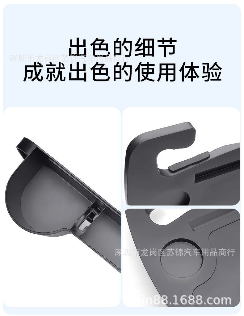 Car Steering Wheel Small Table Board, Car-Mounted Floating Dining Table Board, Water Cup Holder, Multifunctional Small Table for the Car, Can Be Stored