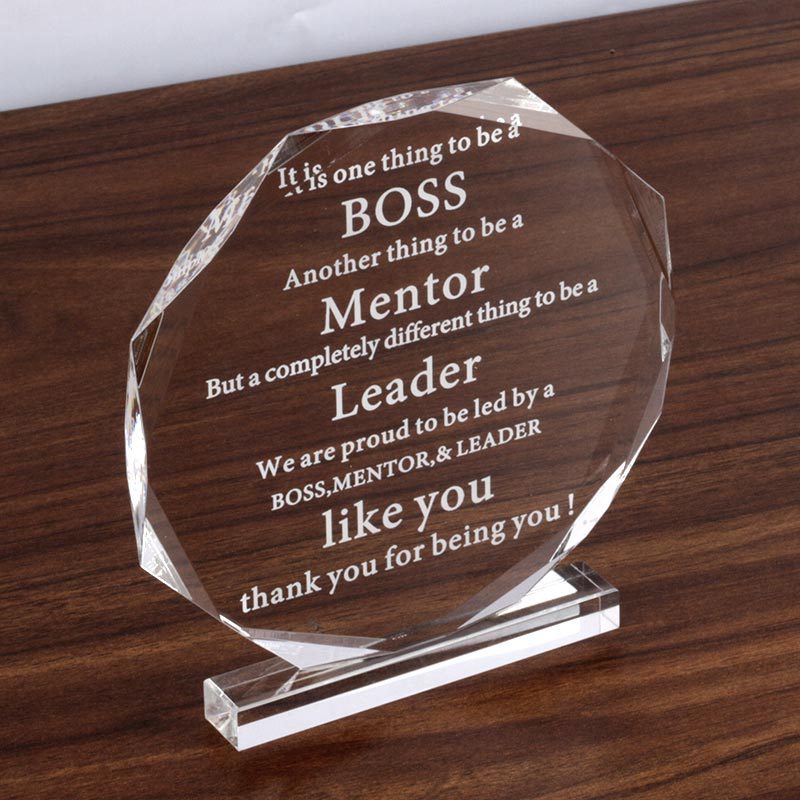 Medalla acrílica, trofeo de cristal, trofeo creativo, tarjeta de autorización, trofeo conmemorativo, trofeo conmemorativo, producción de trofeos