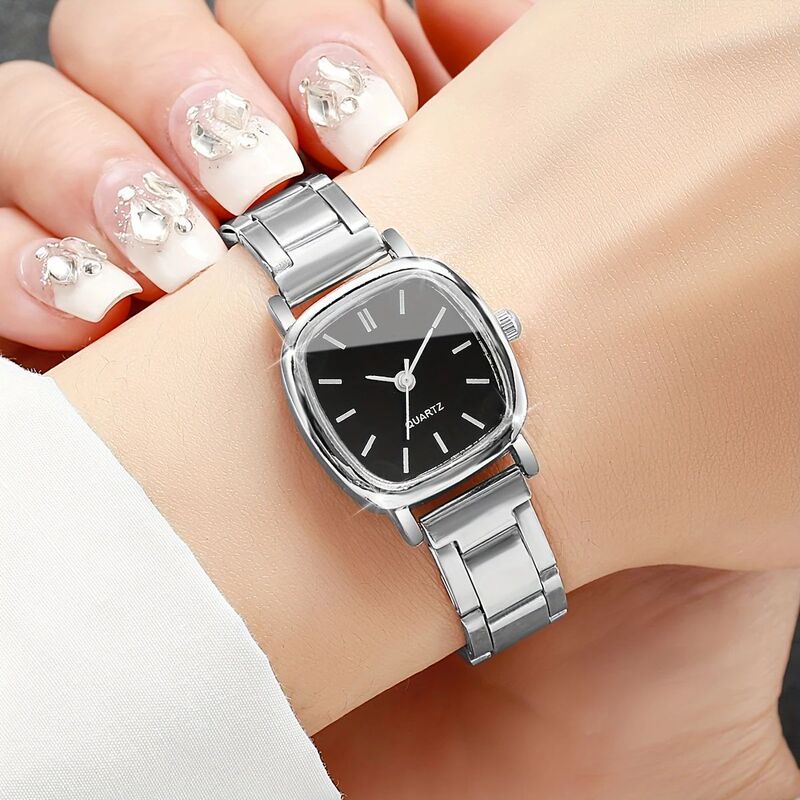 New Korean-Style Fashion Trendy Small Dial Versatile Artistic Student Women's Watch with a Fresh and Elegant Steel Strap