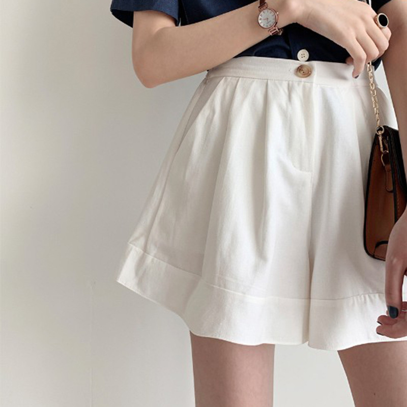 Large Size Casual Cotton and Linen Tooling Shorts Women's 2023 Summer New Style Loose Slimming High Waist A- line Wide Leg Pants Skirt for Chubby Girls Large Size Casual Cotton and Linen Tooling Shorts Women's 2023 Summer New Style Loose Slimming High Waist A- line Wide Leg Pants Skirt for Chubby Girls