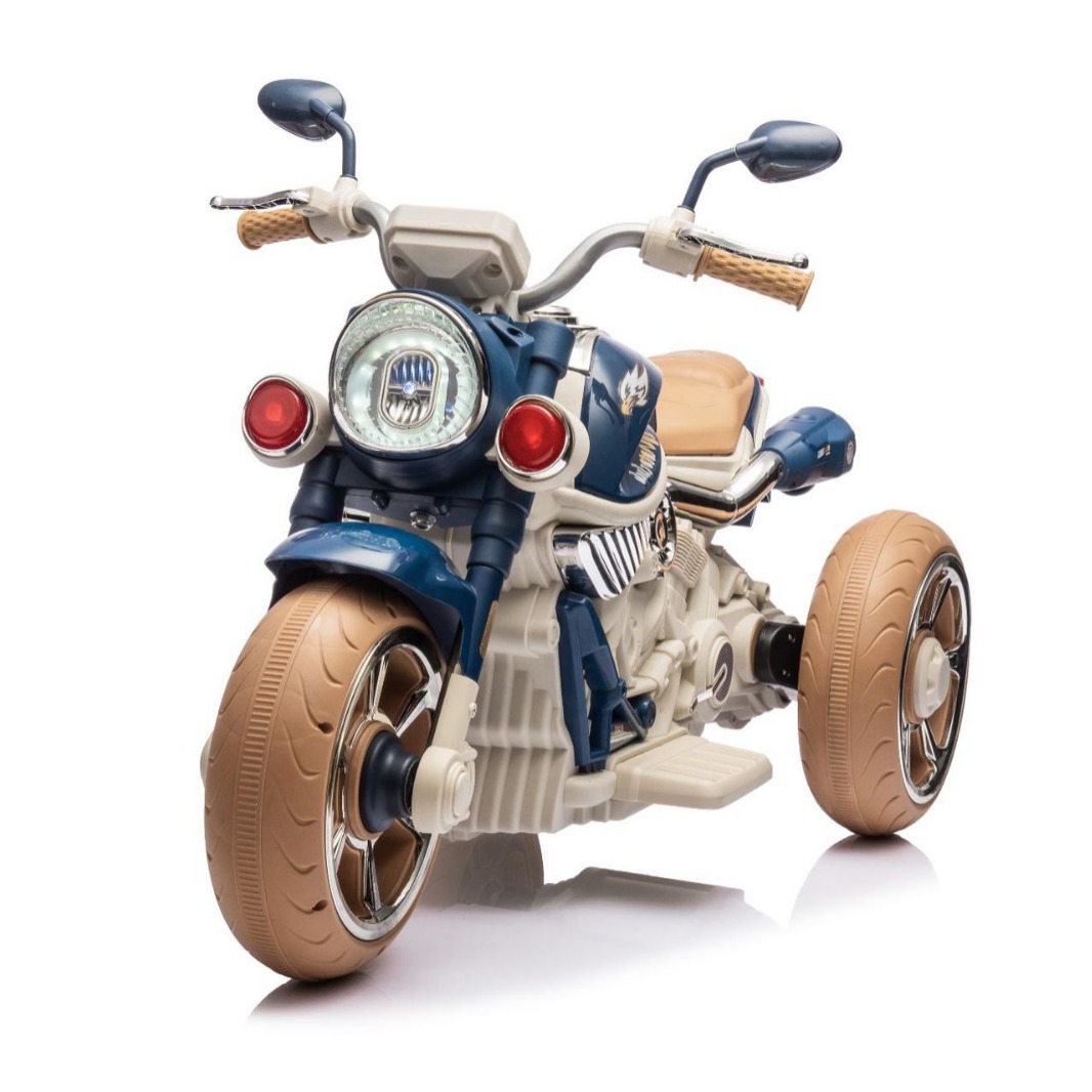 Niños motocicleta eléctrica triciclo puede montar niños batería coche niño niña bebé coche de juguete de carga remota