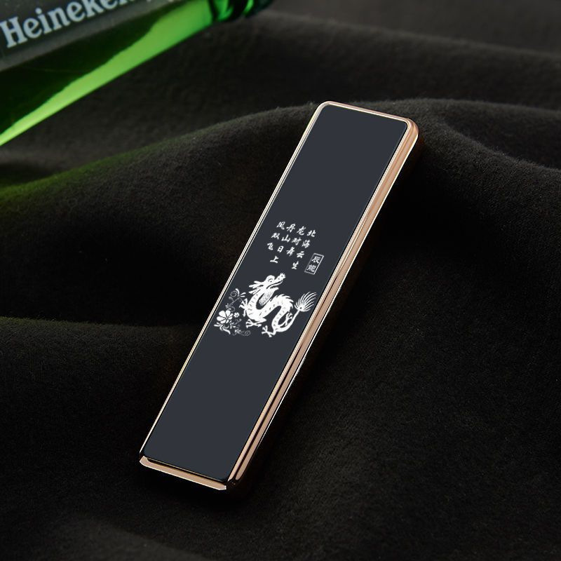 usb充电打火机创意迷你个性防风ins点烟器超薄便携金属电子点烟器|undefined