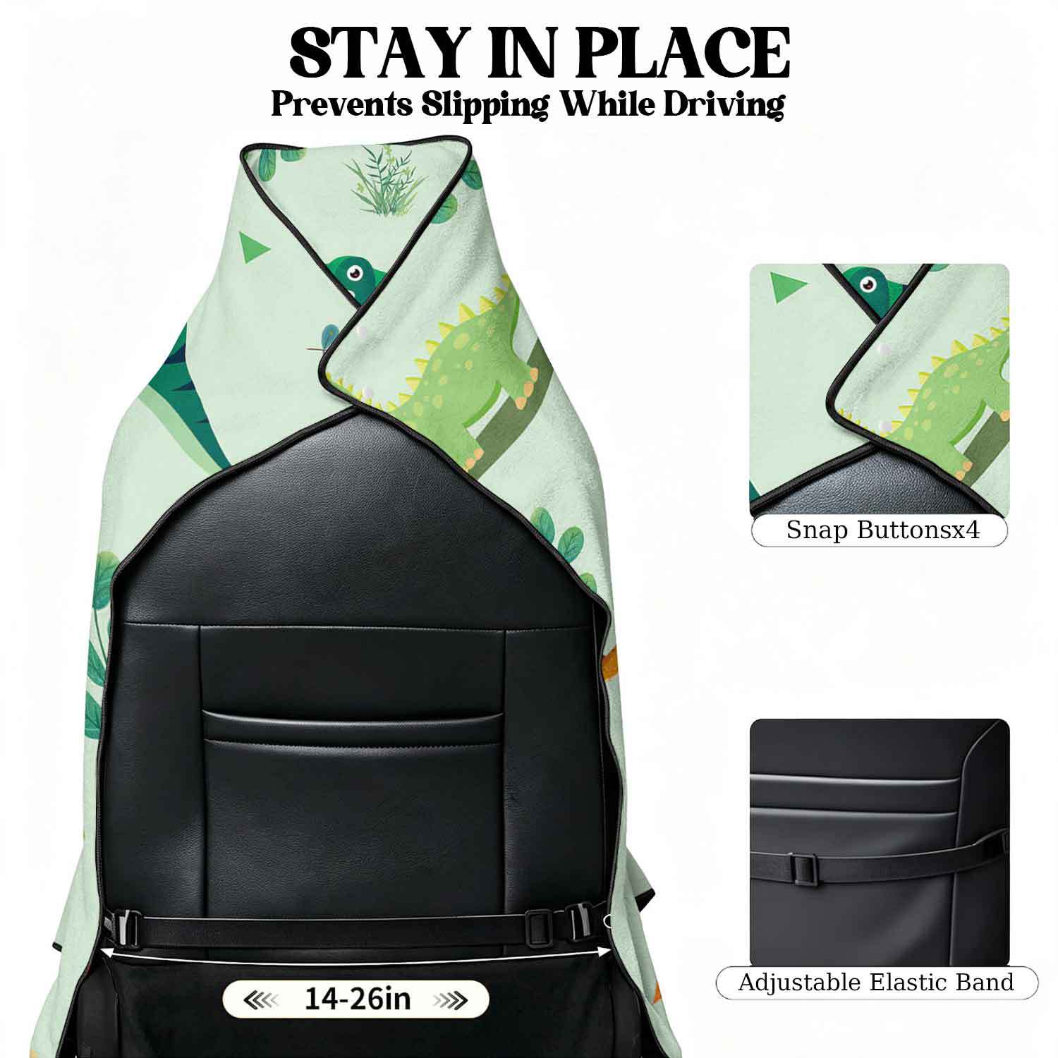 Printed bath towel and car seat cover 2-in-1, ultra-fine fiber outdoor beach and car dual-use universal seat cushion