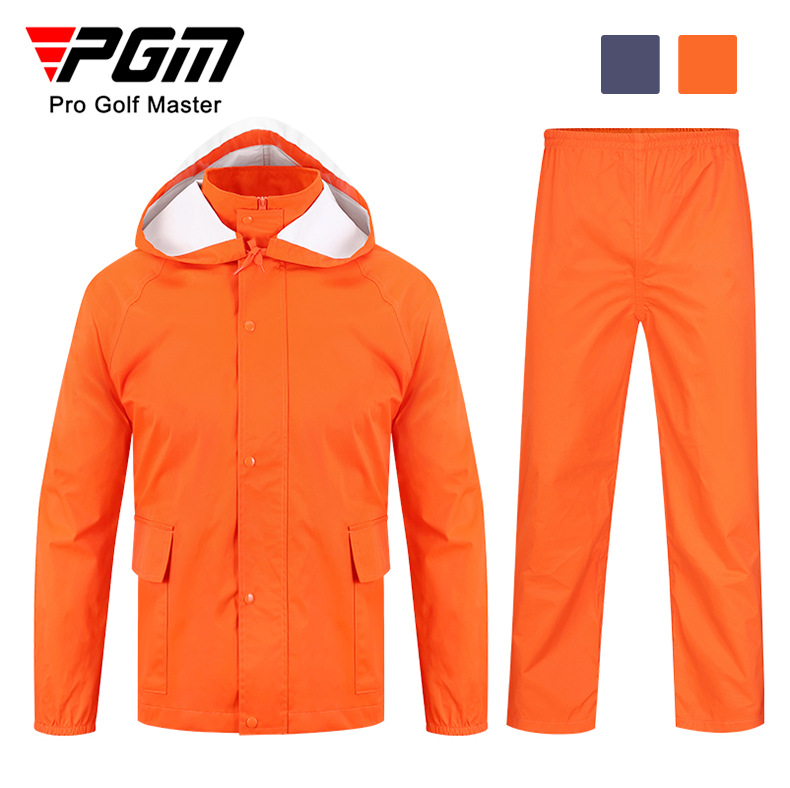 Bộ áo mưa golf PGM chống bão nam, áo khoác + quần chống nước ngoài trời — Nữ YF481-màu xanh nước biển (áo khoác + quần), YF482 nam-Màu Đỏ Cam (áo khoác + quần), Nữ YF481-Màu đỏ cam (áo khoác + quần), YF482 nam-màu xanh nước biển (Áo khoác + quần)