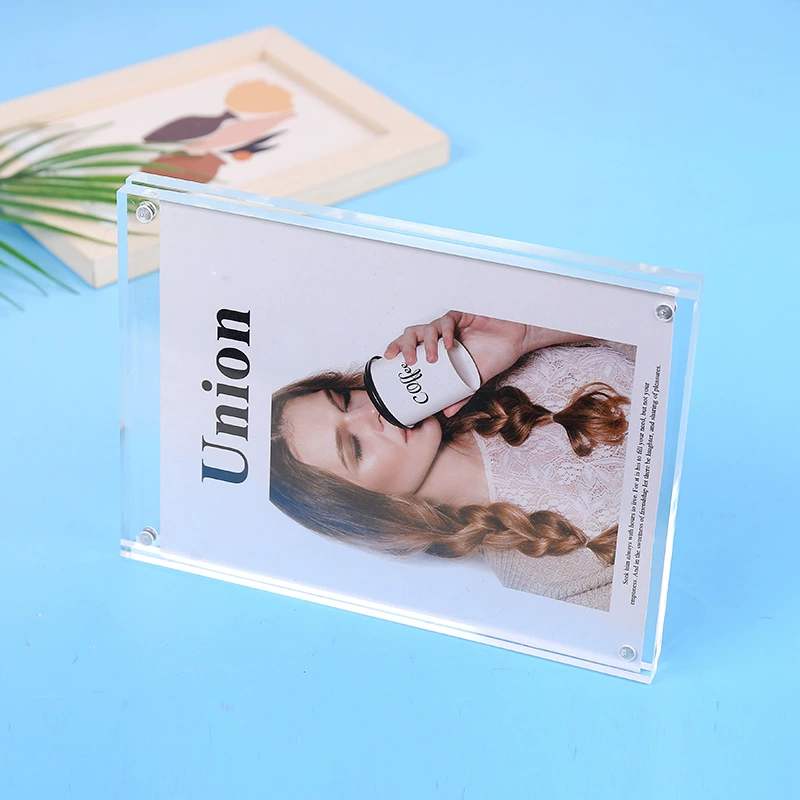 Высокий прозрачный акриловый настенный рекламный щит прозрачный акриловый ценник для рекламного щита, двухсторонние прозрачные украшения