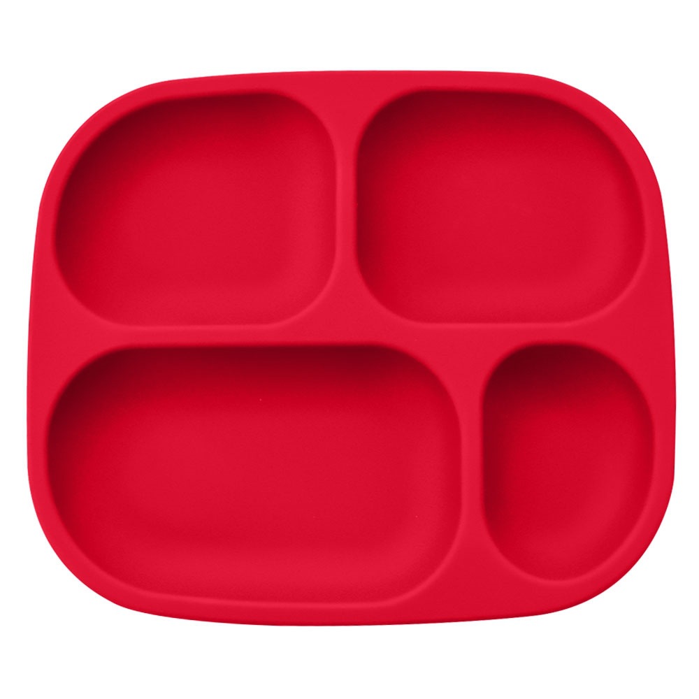 빨간색 원형 그리드 플레이트