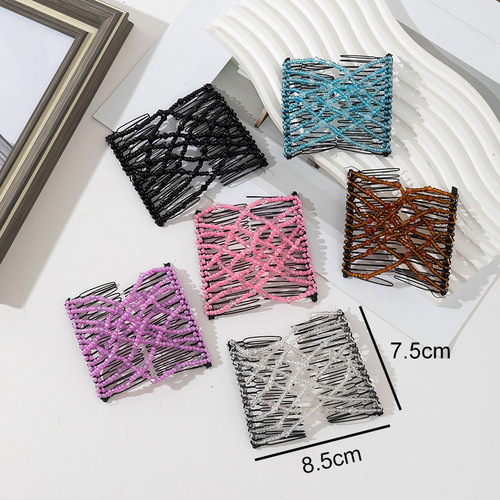 Creative Versatile Elastic Hair Comb with Fashionable and Versatile Magic Invisible Hair Accessory for Lazy People