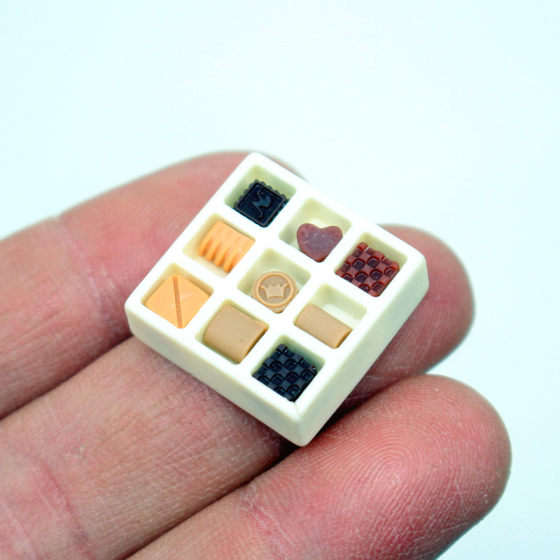 Dollhouse Doll House Cream Chocolate Dark Pot Gift Box Iron Box suit Mini Miniature DIY Imitation Food Play