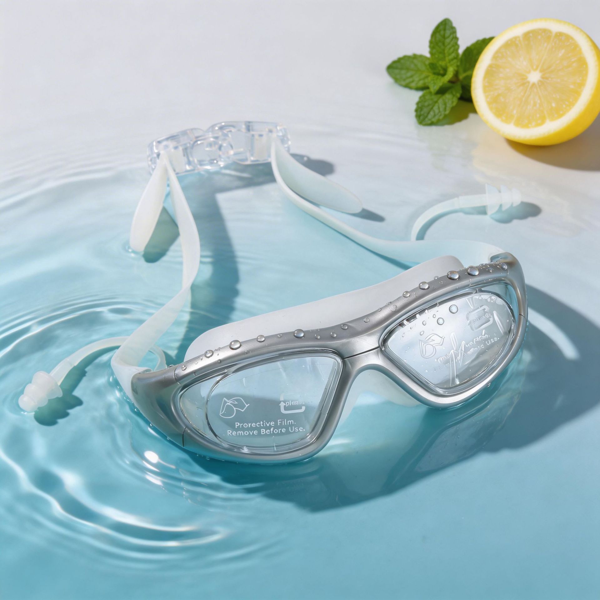 Gafas de Natación Profesionales para Adulto de PC, Antivaho, Impermeables y HD