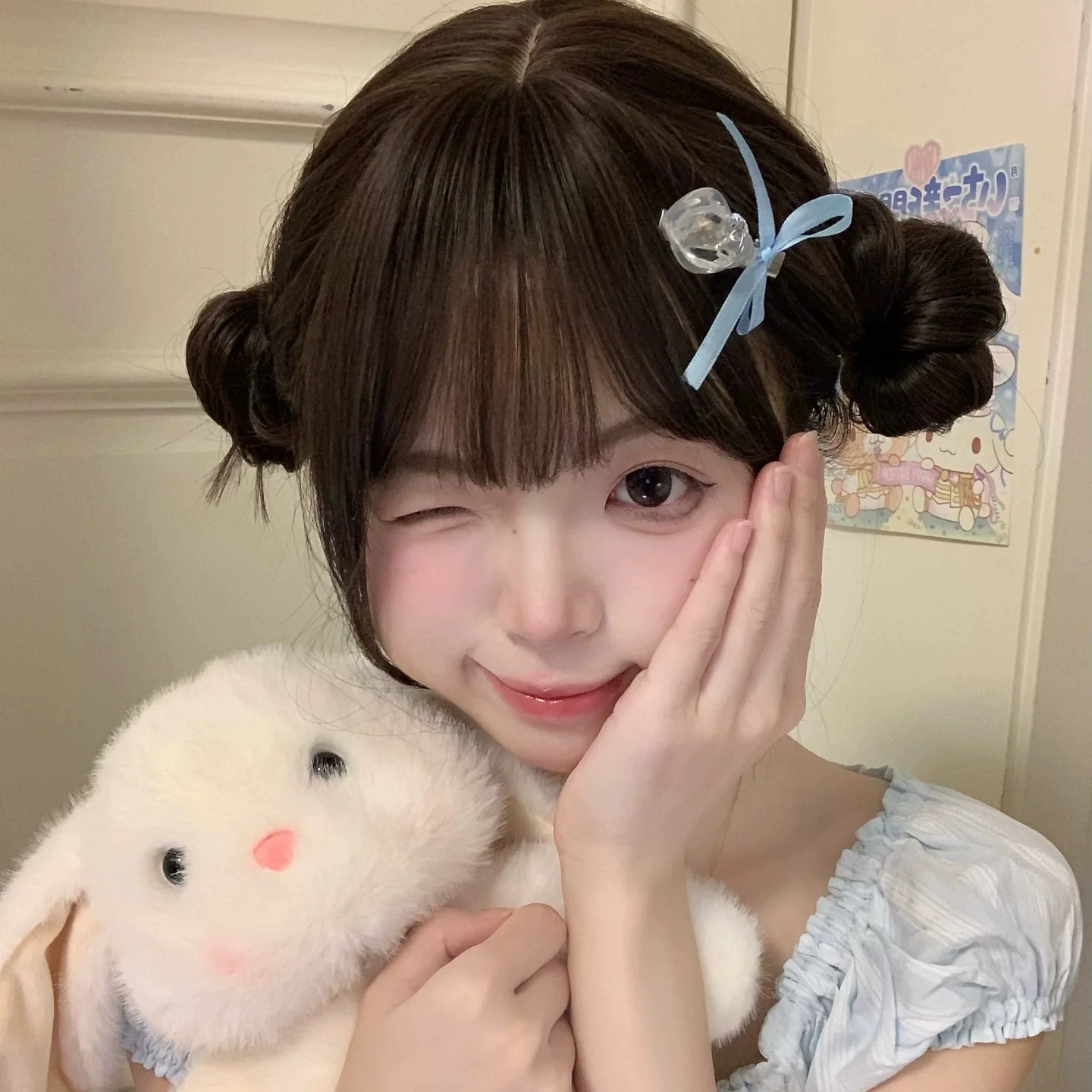 Сладкая атмосфера, заколка для волос с бантом, милая лента, зажим для волос в виде утконоса, заколка для челки, аксессуары для шариковой головы