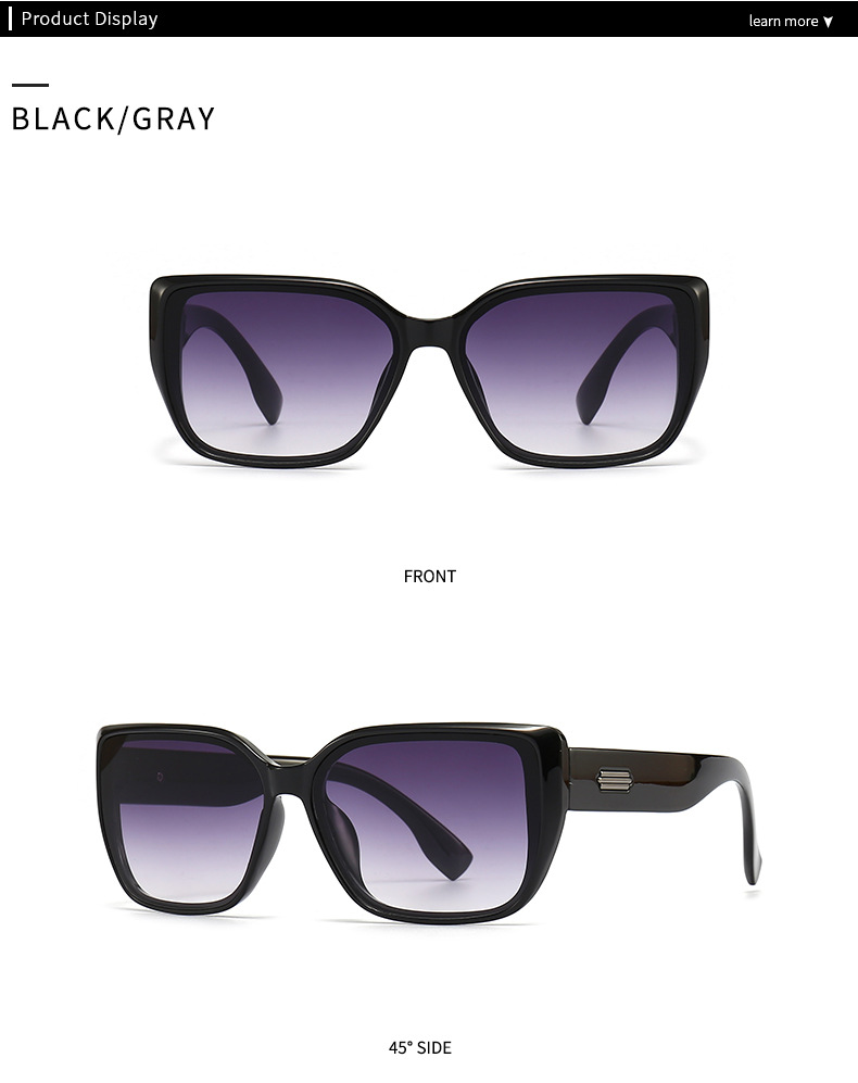 2023 foreign trade cross border metal accessories square frame sunglasses for men European and American street style sunglasses for women wholesale 9120_voghion.com