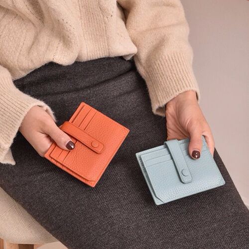 Large capacity ultra-thin women's Korean multi-card slot card holder, stylish and compact, suitable for short women.