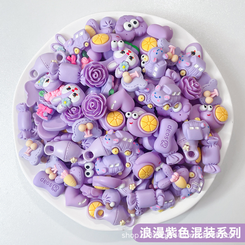 夏の新しい半透明の質感樹脂アクセサリー氷透明漫画カラーミックスクリーム接着剤 diy 生産材料|undefined