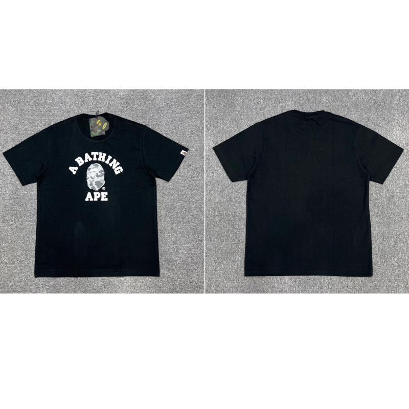APE Ape トレンドブランド 外国貿易 ヘビーウェイト ピュアコットン ラウンドプリント 男女同型 ゆったり プレミアム 半袖 Tシャツ 25SS|undefined