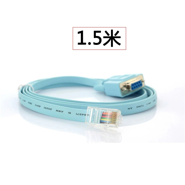 Кабель соединительный RJ45 для ротора RS232, последовательный порт 9-контактный кристалл-коннектор — к консольному порту, подходит для Cisco Huawei