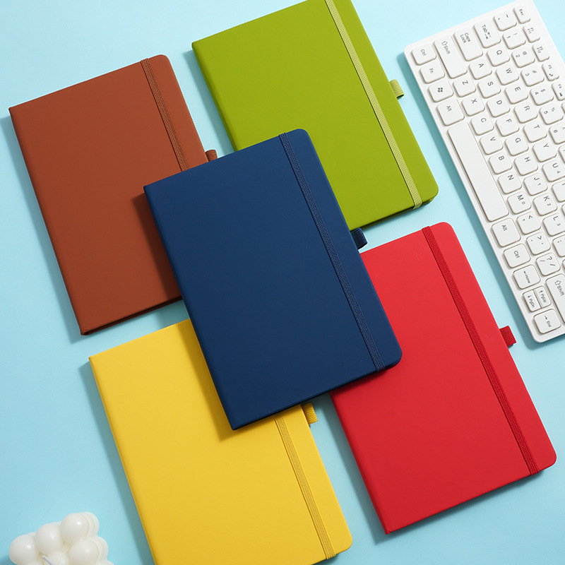 Cuaderno transfronterizo de explosión a5 simple de alto valor de la cara correa de cuaderno de notas de piel pu cuaderno grueso al por mayor