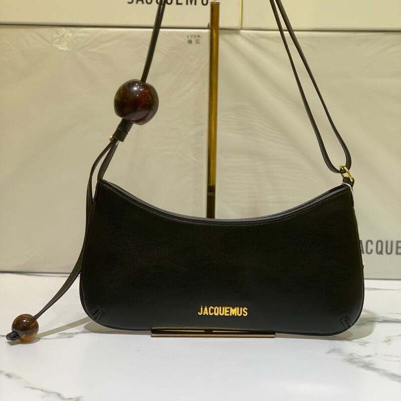 Jacquemus2026 New Model Le Bisou Kissing Underarm Bag Fashionable Trendy Shoulder Handbag with Personality