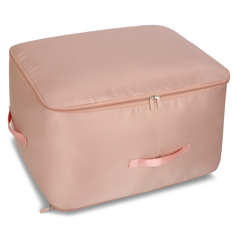 Bolsa de almacenamiento de colcha gruesa, bolsa de almacenamiento de chaqueta de plumón, ropa de dormitorio de gran capacidad, bolsa de embalaje y acabado en movimiento