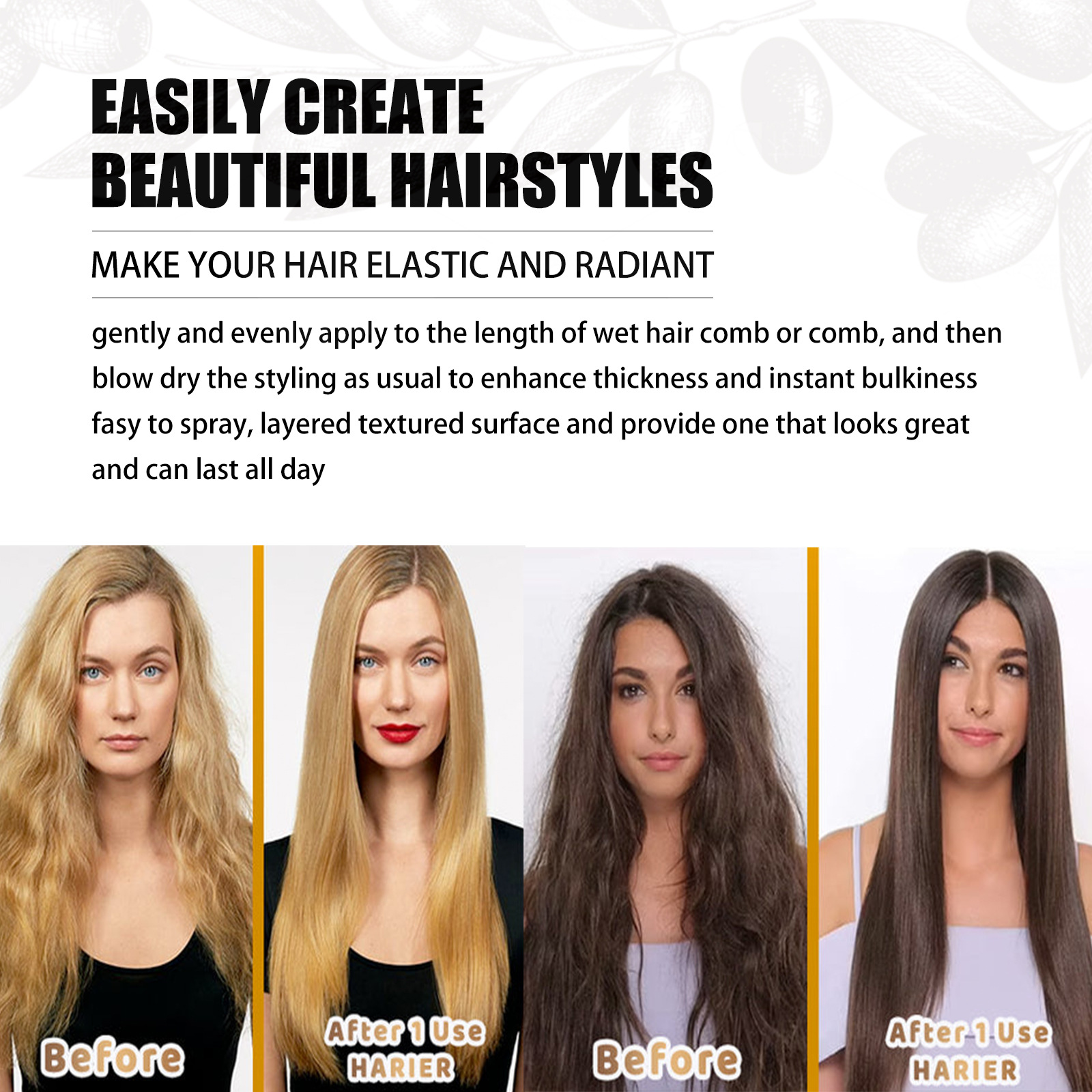 Huile de soin capillaire lissante hydratante et lissante, essence marocaine Anti-maniaque, noix Jayswing_voghion.com