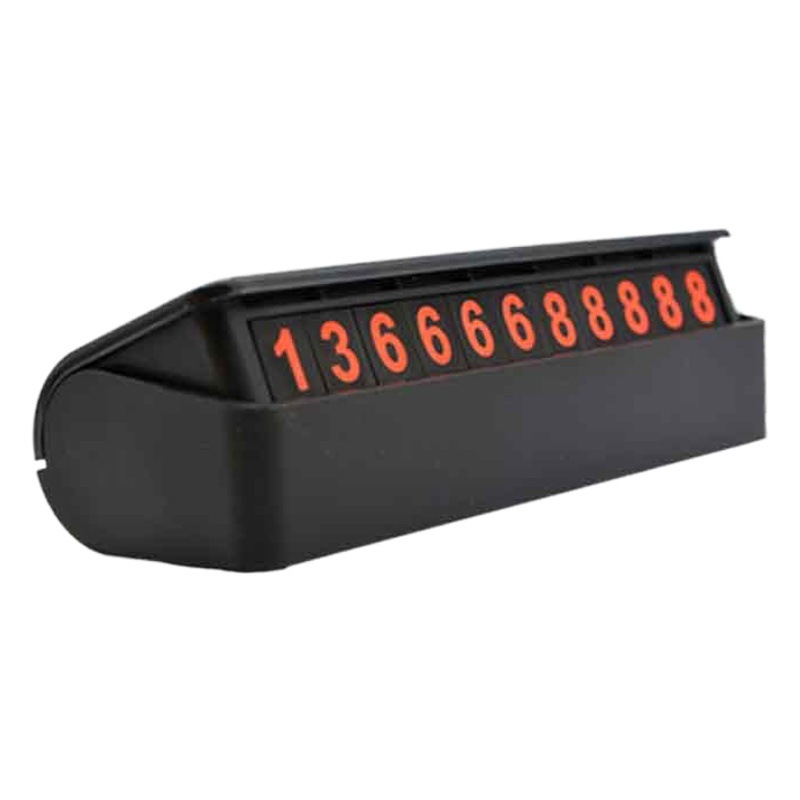 Placa de matrícula temporal TC01, nuevo modelo, placa de matrícula móvil, placa de matrícula oculta con número de teléfono para estacionamiento, tipo prensa para automóvil