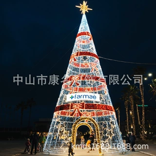 圣诞树灯 大熊 圆球彩灯 动物彩灯 公园亮化装饰灯 铁艺造型