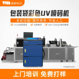 彩色喷码机厂家 口罩塑料盒LOGO图案全彩喷印机 智能UV彩色喷码机