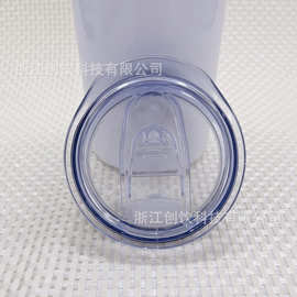 亚马逊热升华保温杯盖子20oz直身直筒杯封水盖车载水杯防漏密封盖