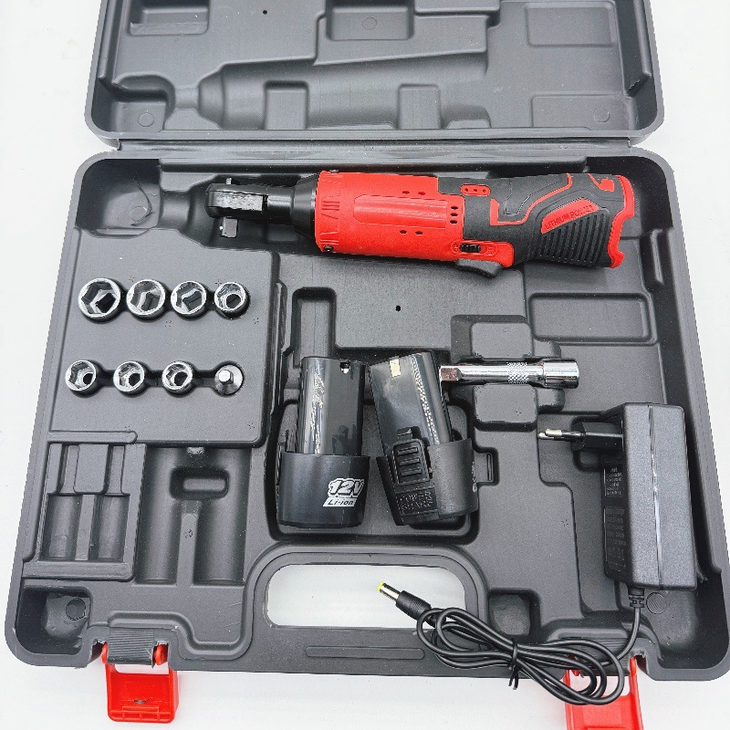 锂电电动棘轮扳手90度直角电动充电扳手锂电舞台桁架工具跨境