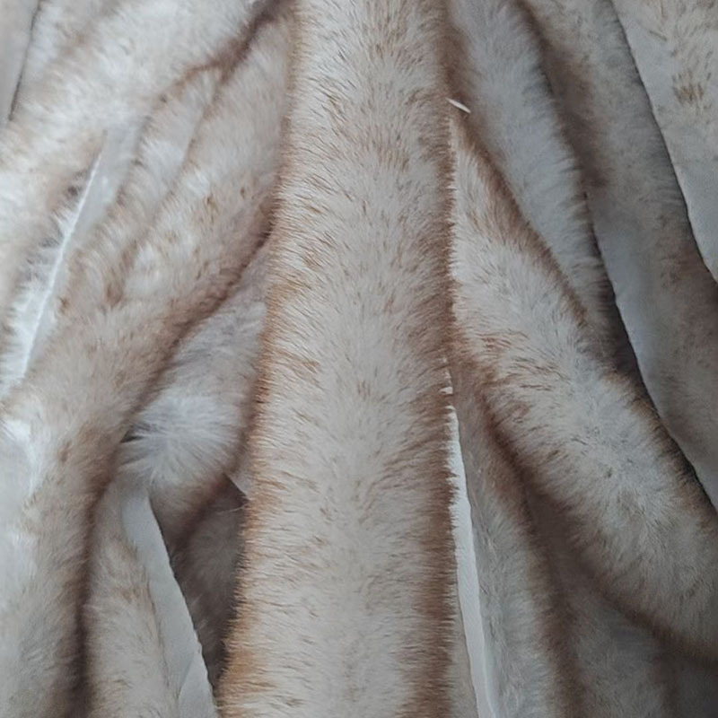 仿獭兔毛毛条帽子冬季服饰装饰手DIY彩色演出舞蹈服辅料毛边