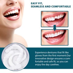 EELHOE Adjustable Snap-on Dentures Modify Teeth Gaps, Fill Braces, Correct Teeth Dentures Kit