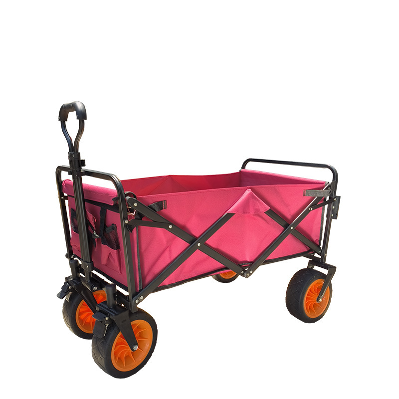 戸外キャンプ車は折り畳み可能なレバーキャンプ車の携帯家庭用ショッピングカートの8インチの荷物を並べてカートを置くことができる|undefined