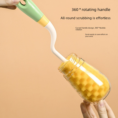 Sponge brush set cup brush bottle brush baby bottle brush cleaning brush cleaning brush nipple brush straw brush