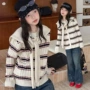 秋冬女童新款条纹针织衫