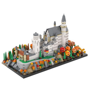 C4665 New Swan Castle Mini Version Fairy Tale Castle Tour 1320 Particle Count